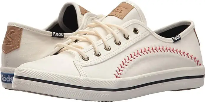 Get amazing deals on a pair of white sneakers with baseball stitching this November 24th.