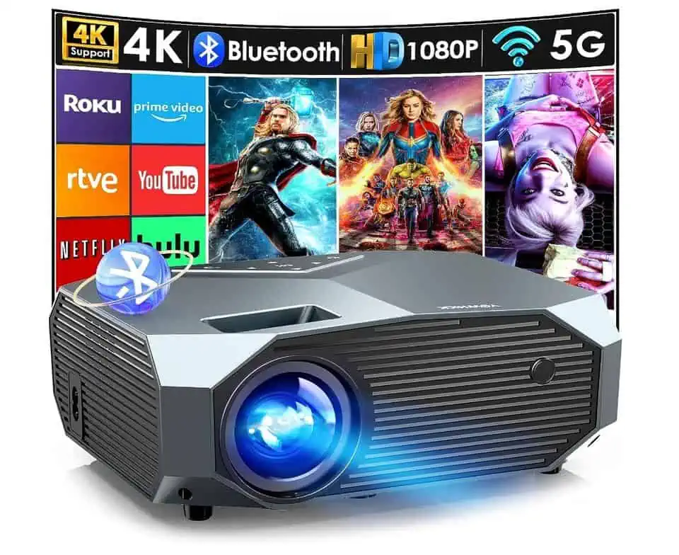 An image of a projector displaying November 24th Deals movies.