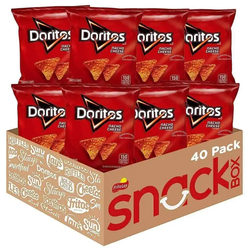 Get ready for some delicious snacking with the limited time deal on a Dart Doritos Snack Box! With 40 mouthwatering pieces, savor the irresistible flavors of Doritos. Don't