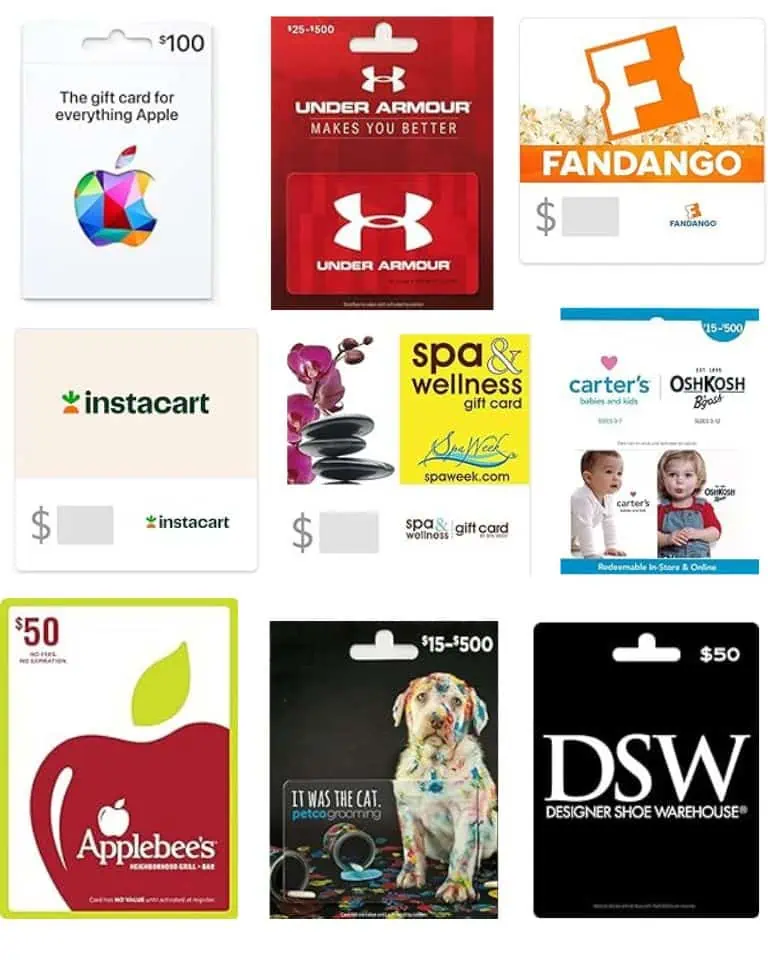 A collage of gift cards featuring amazing deals for November 27th.