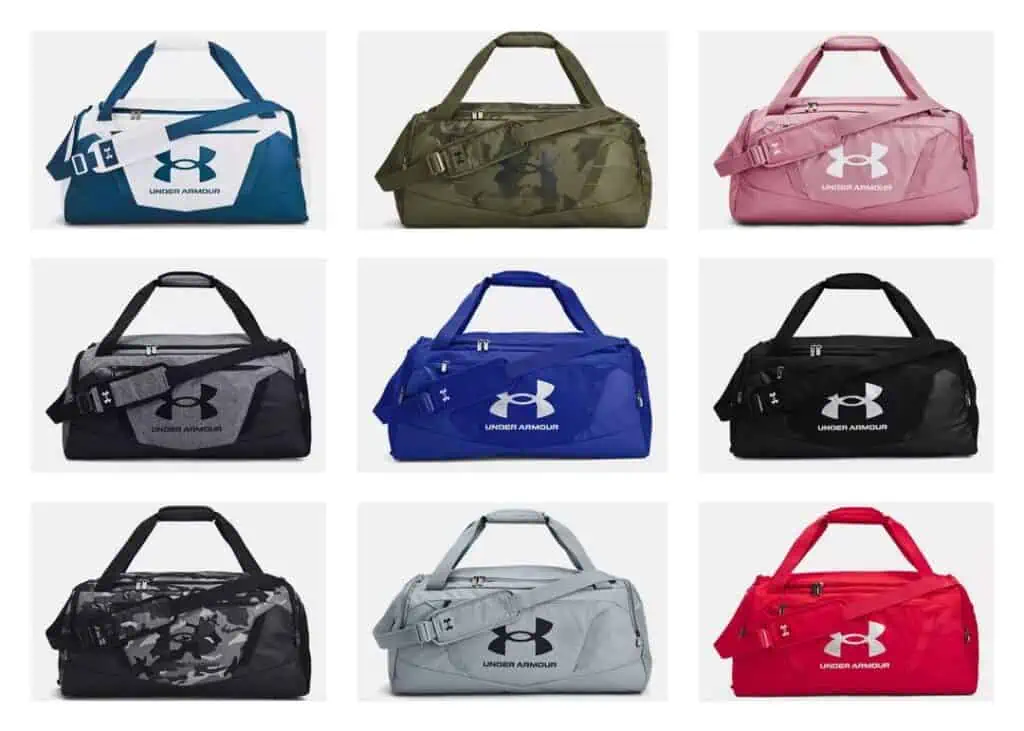 Shop the best deals on Under Armour duffel bags in different colors, available only on November 25th!