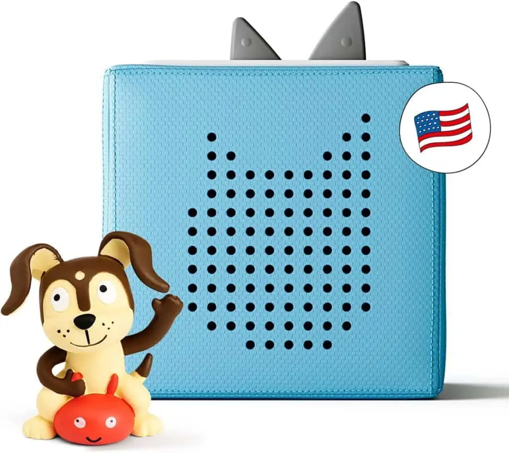 A blue box with a dog and an american flag, showcasing November 24th Deals.
