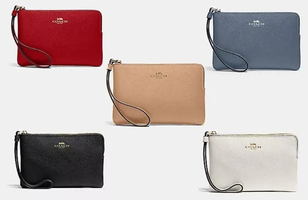 Four different colors of coach purses available in limited deals on November 27th.