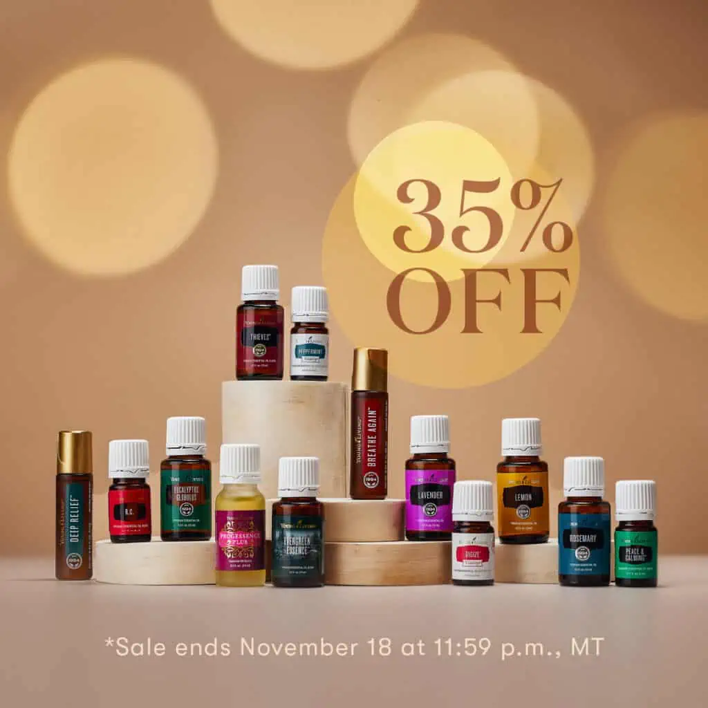 Get ready for the ultimate Young Living Black Friday deal! Enjoy a fantastic 35% off sale on our wide selection of essential oils. Don't miss out on this incredible opportunity to grab your favorite oils