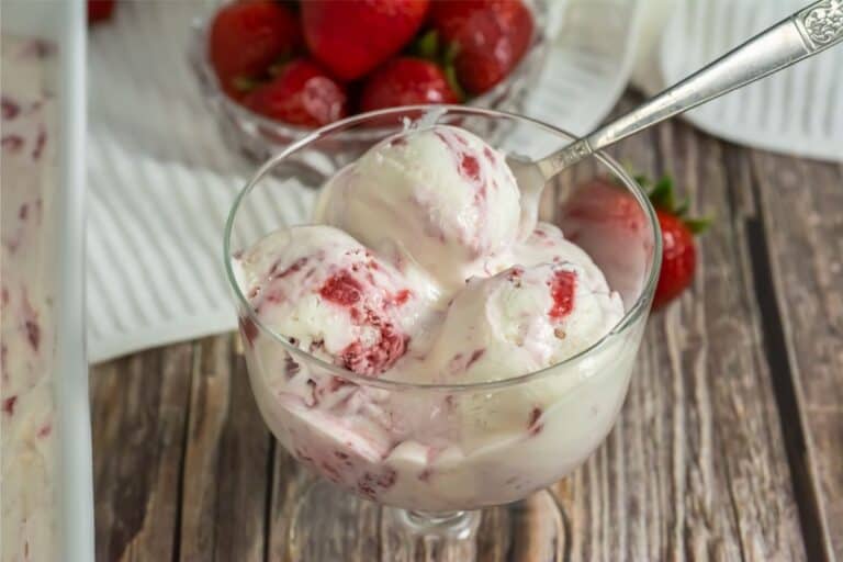 Homemade Strawberry Ice Cream Recipe