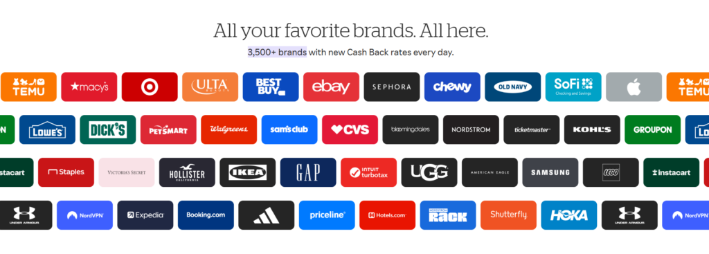 Popular brand logos like Best Buy, eBay, Ulta Beauty, and IKEA arranged in a grid on white.